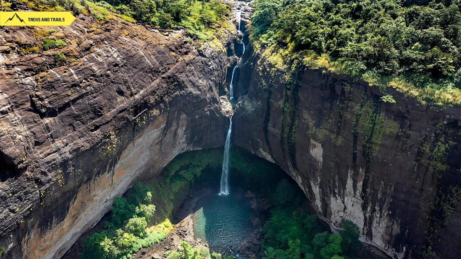 Devkund Waterfall Drone Video